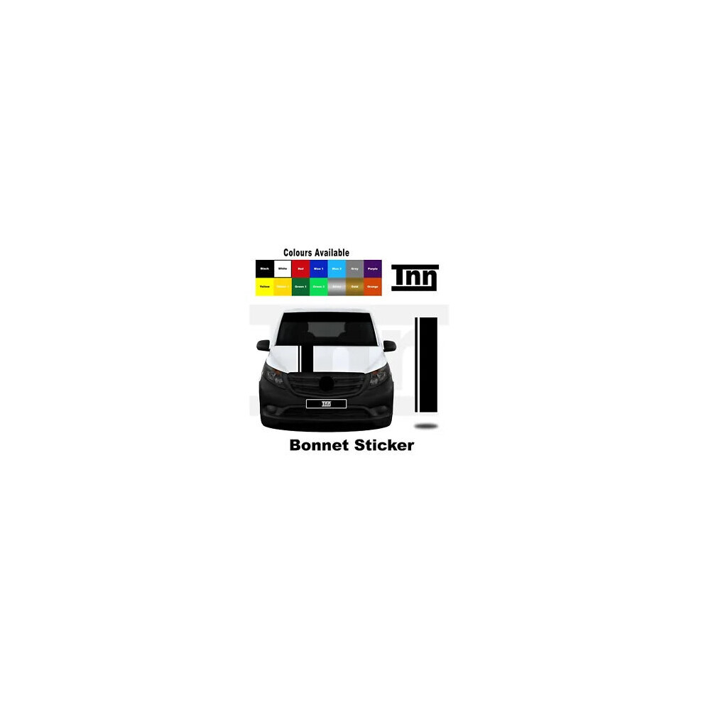 Bonnet Stickers For Mercedes Vito Stripes Vito Racing Vinyl Graphics Decals Merc 8806564843761