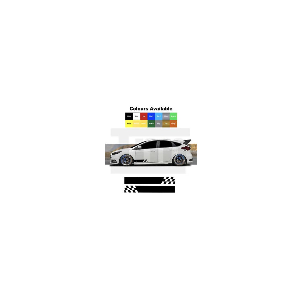 Side Stripe Graphics Ford Focus Fiesta Escort St Rs Car Decals Stickers Vinyl 8806564842474