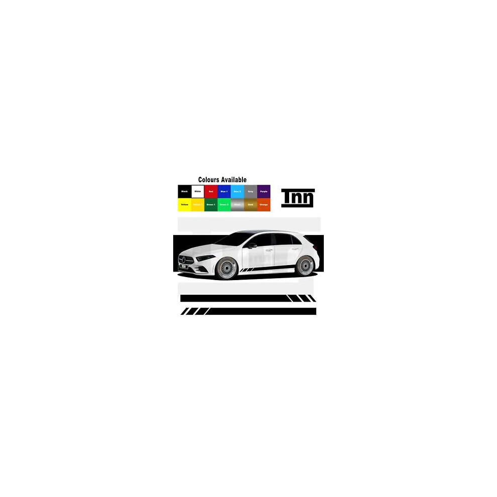 Side Stripe Stickers Graphics For Mercedes Benz A Class Amg Merc A45 Edition 1 8806564843839