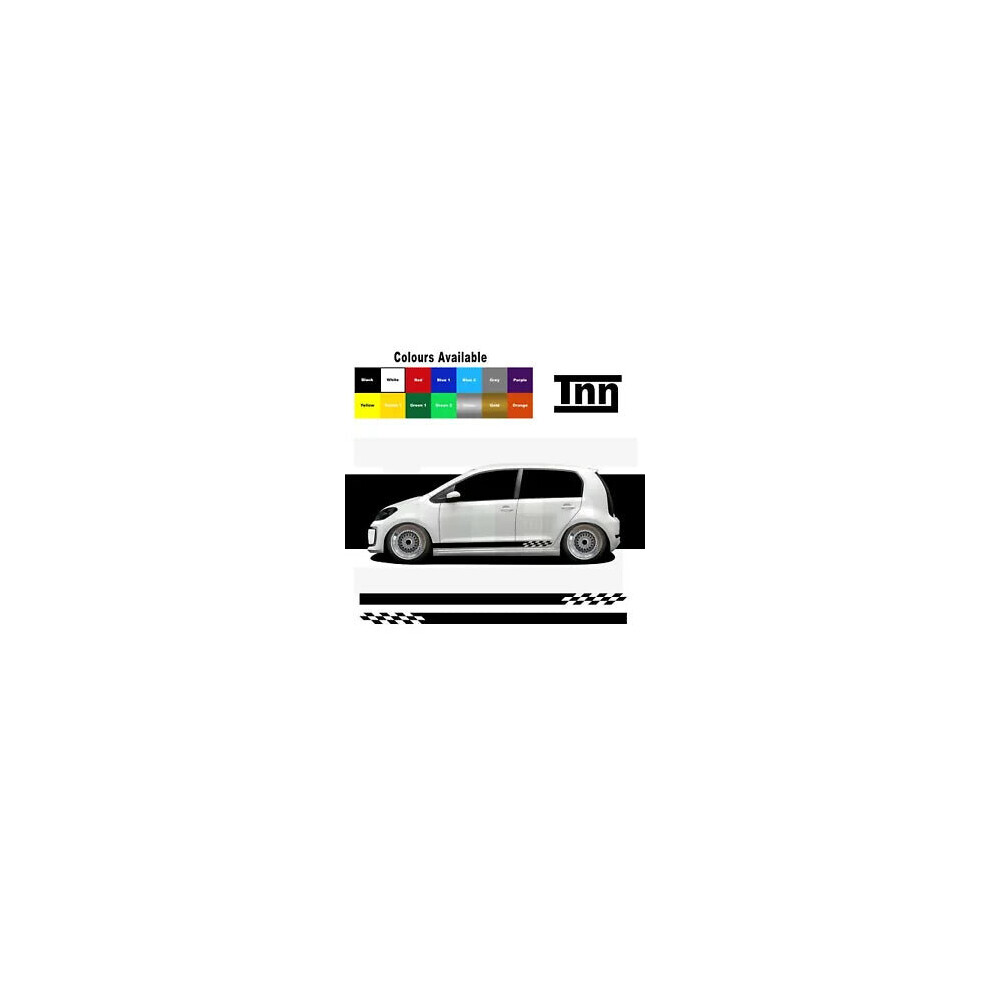 Side Stripe Stickers Decals For Vw Volkswagen Up! Up Gti Skoda Citigo Seat Mii 8806564841460