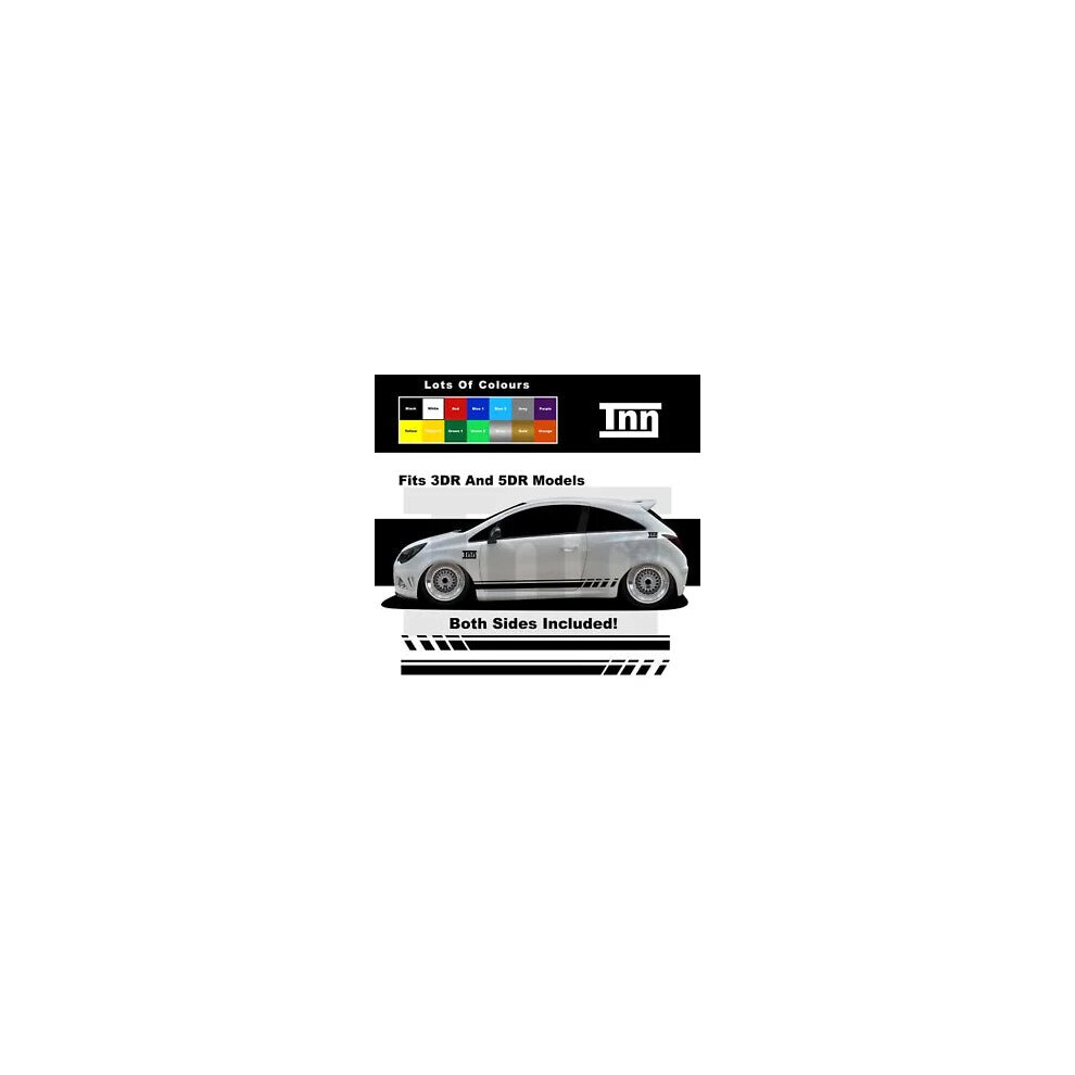 For Vauxhall Corsa Vxr Sri Sxi Stickers Opel Graphics Decals Side Stripes Car 8806564840784
