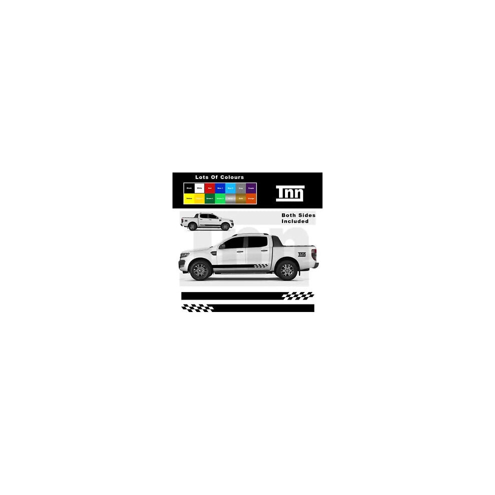 For Ford Ranger Stickers Raptor Side Stripes Sticker Decals 4X4 Off-Road Vinyls 8806564842764