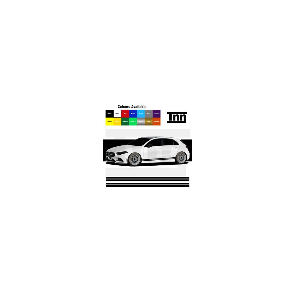 Side Stripe Stickers Graphics For Mercedes Benz A Class Amg Edition 1 Merc A45 8806564843075