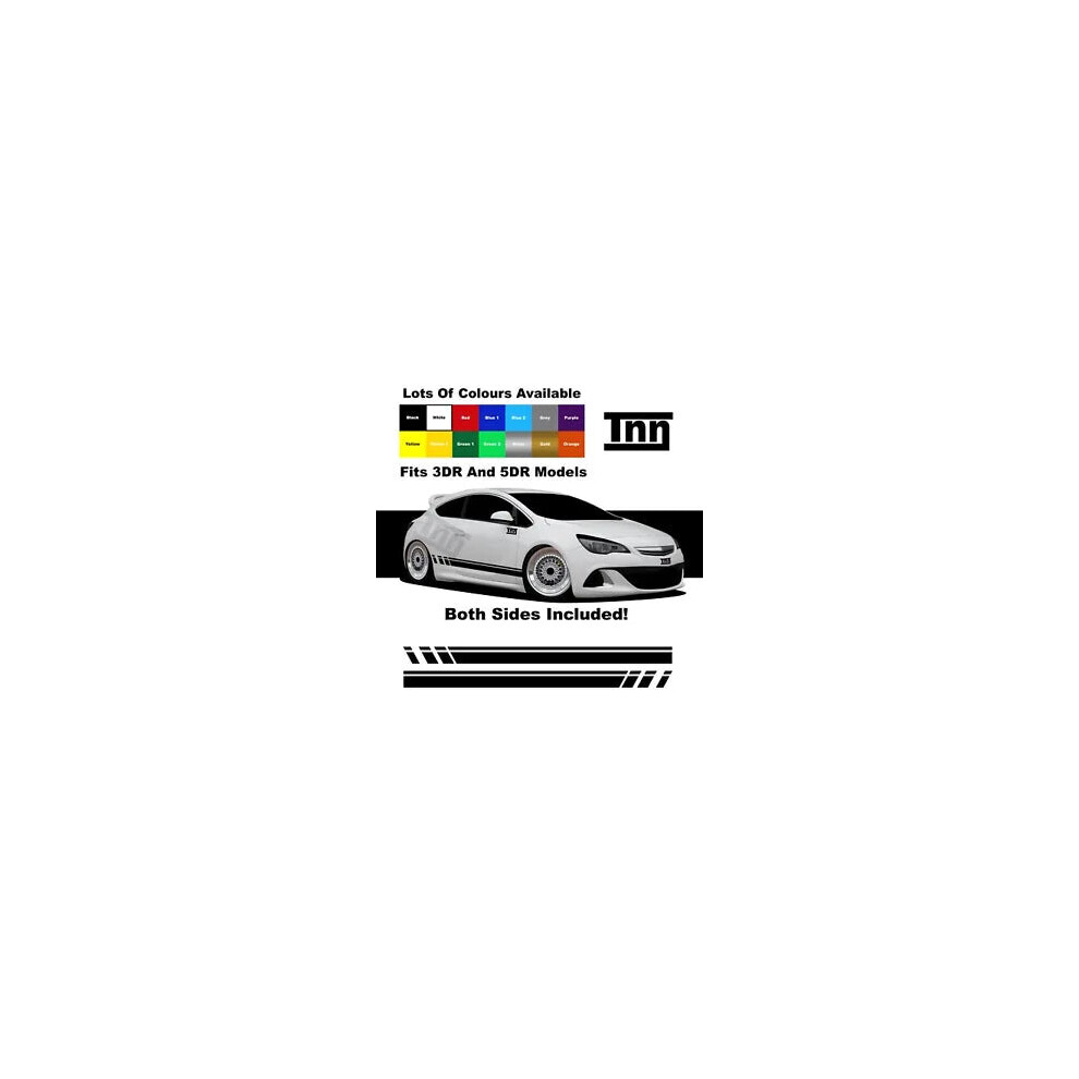 For Vauxhall Astra Stickers Vxr Sxi Sri Graphics Decals Opel Side Stripe Corsa 8806564844737