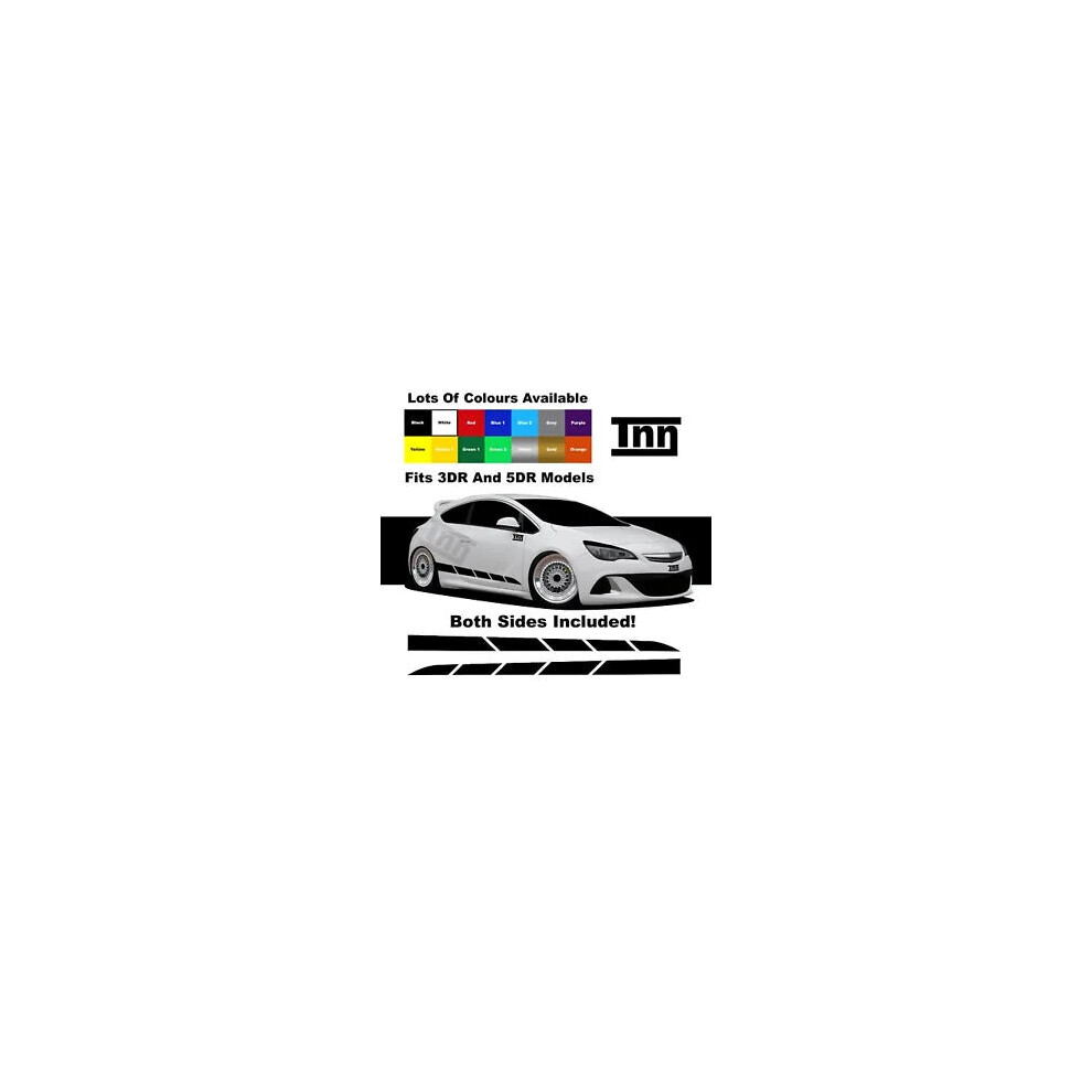 For Vauxhall Astra Stickers Vxr Sxi Sri Corsa Graphics Decals Opel Side Stripe 8806564842719