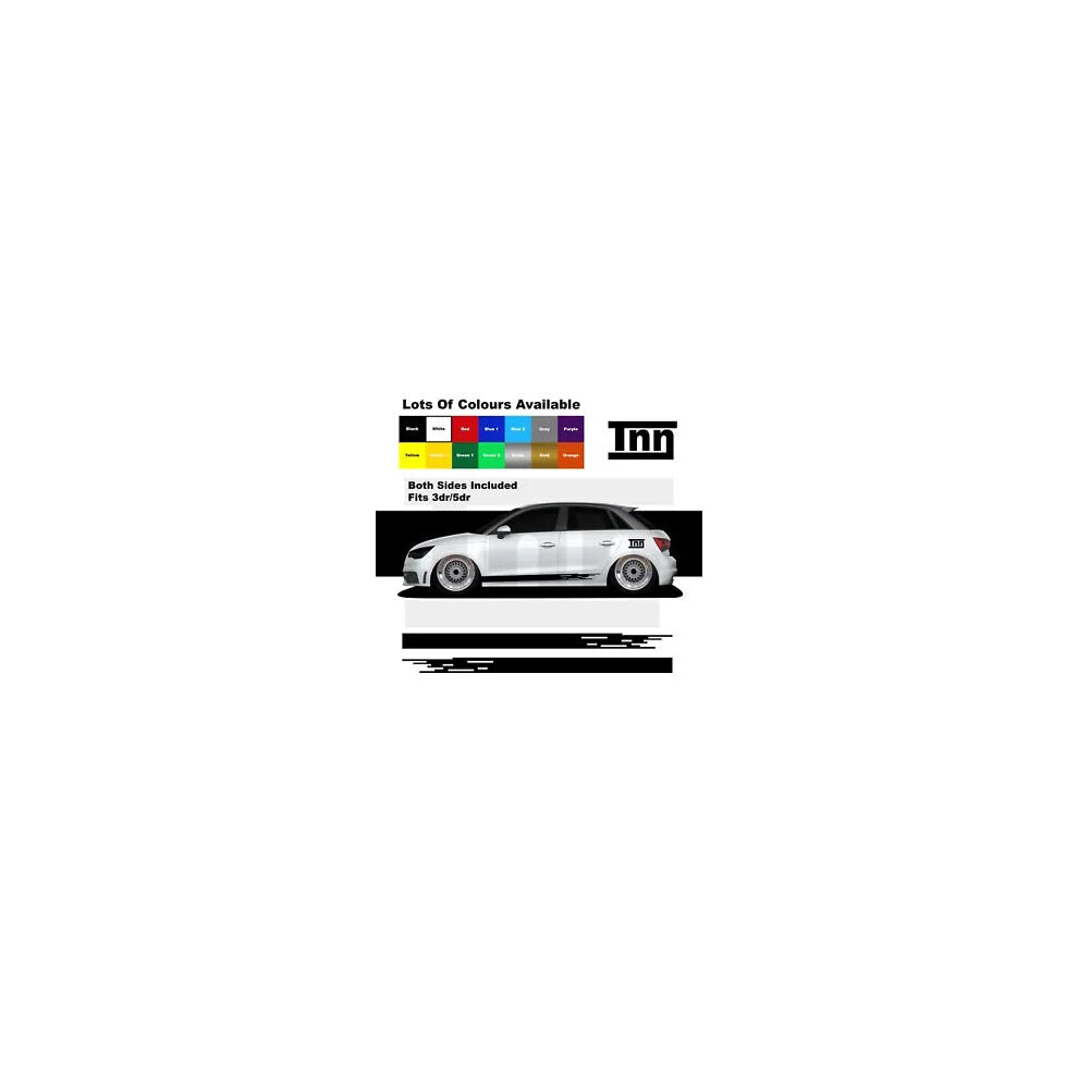 For Audi A1 S1 Rs1 Side Stripes Graphics Stickers Sticker Graphic Decals Vinyls 8806564844270