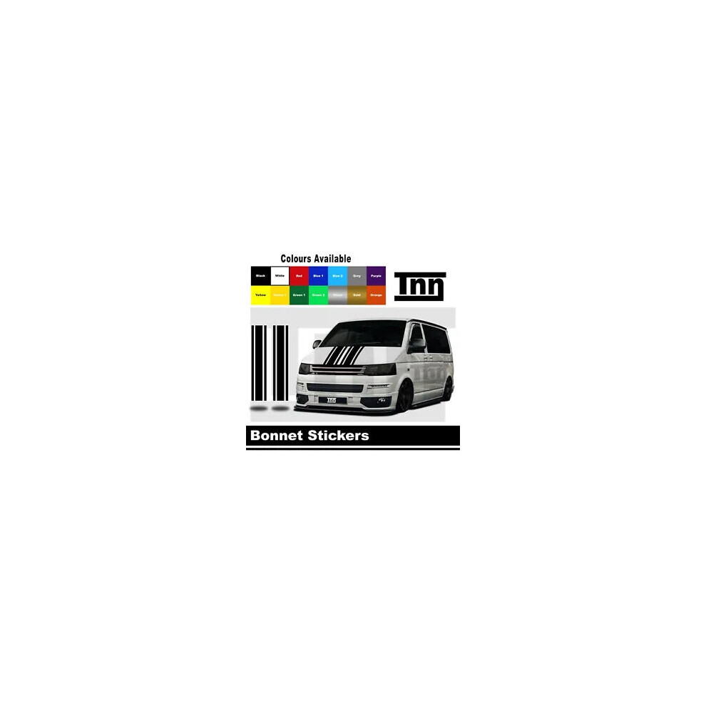 Bonnet Stripe Stickers For Vw Transporter T5 T6 T4 Sticker Vinyl Decal Camper 8806564842467