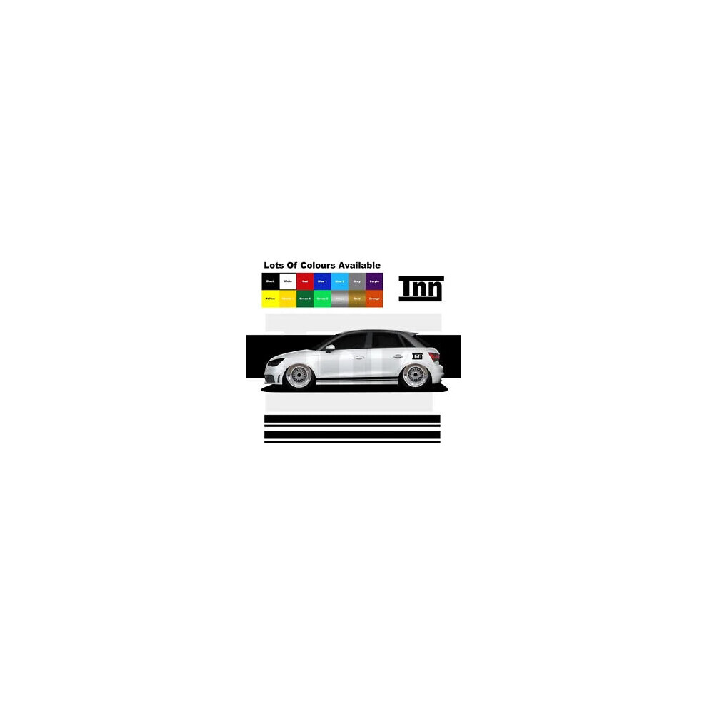 For Audi A1 S1 Rs1 Side Stripes Graphics Stickers Sticker Graphic Vinyl Decals 8806564844706