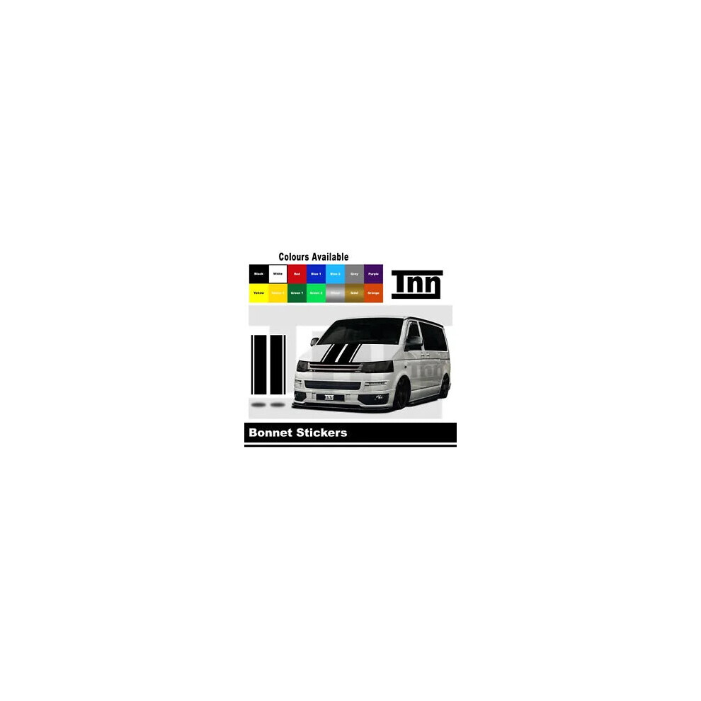 Bonnet Stripe Stickers For Vw Transporter T5 T6 T4 Sticker Vinyl Camper Decal 8806564840746