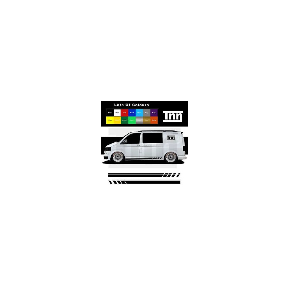 For VW Transporter T5 Stickers Side Stripe SWB T6 T4 Sticker Decal Camper Vinyl