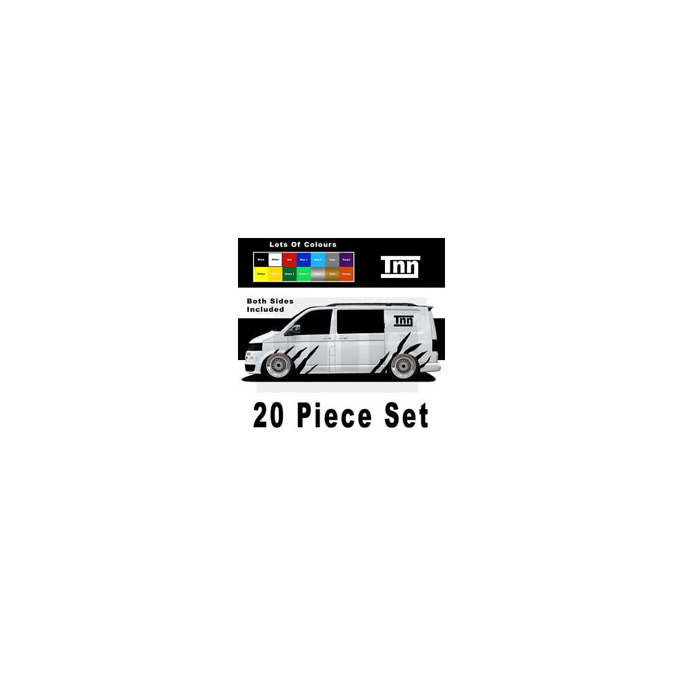 For Vw Transporter T5 Stickers Side Stripe T4 T6 Camper Van Graphics Decals Vans 8806564841682