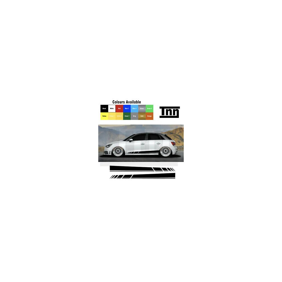 Side Stripe Stickers Graphics Decals For Audi A1 A3 A4 A5 A6 A7 S1 Rs1 Sport Rs 8806564843631