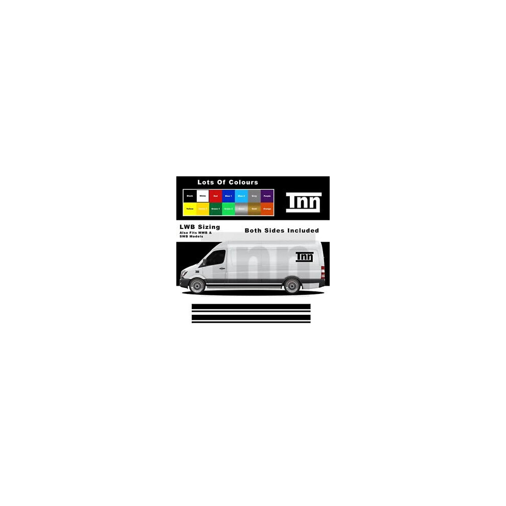 Side Stickers For Mercedes Sprinter Lwb Swb Mwb Camper Van Motorhome Stripes 8806564843419