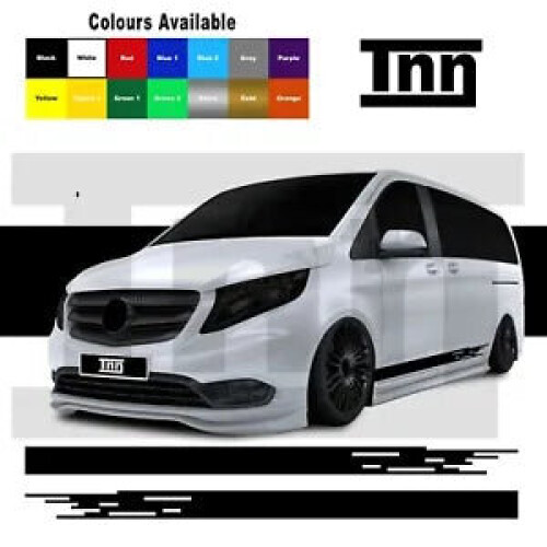 for Mercedes VITO Vito Racing Side Stripes Stickers Vinyl Graphics ...