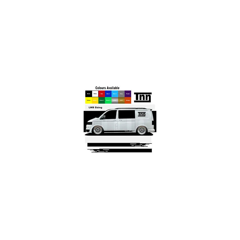Side Stripe Stickers For Vw Transporter T5 T4 T6 Sticker Vinyl Decal Camper Lwb 8806564842429