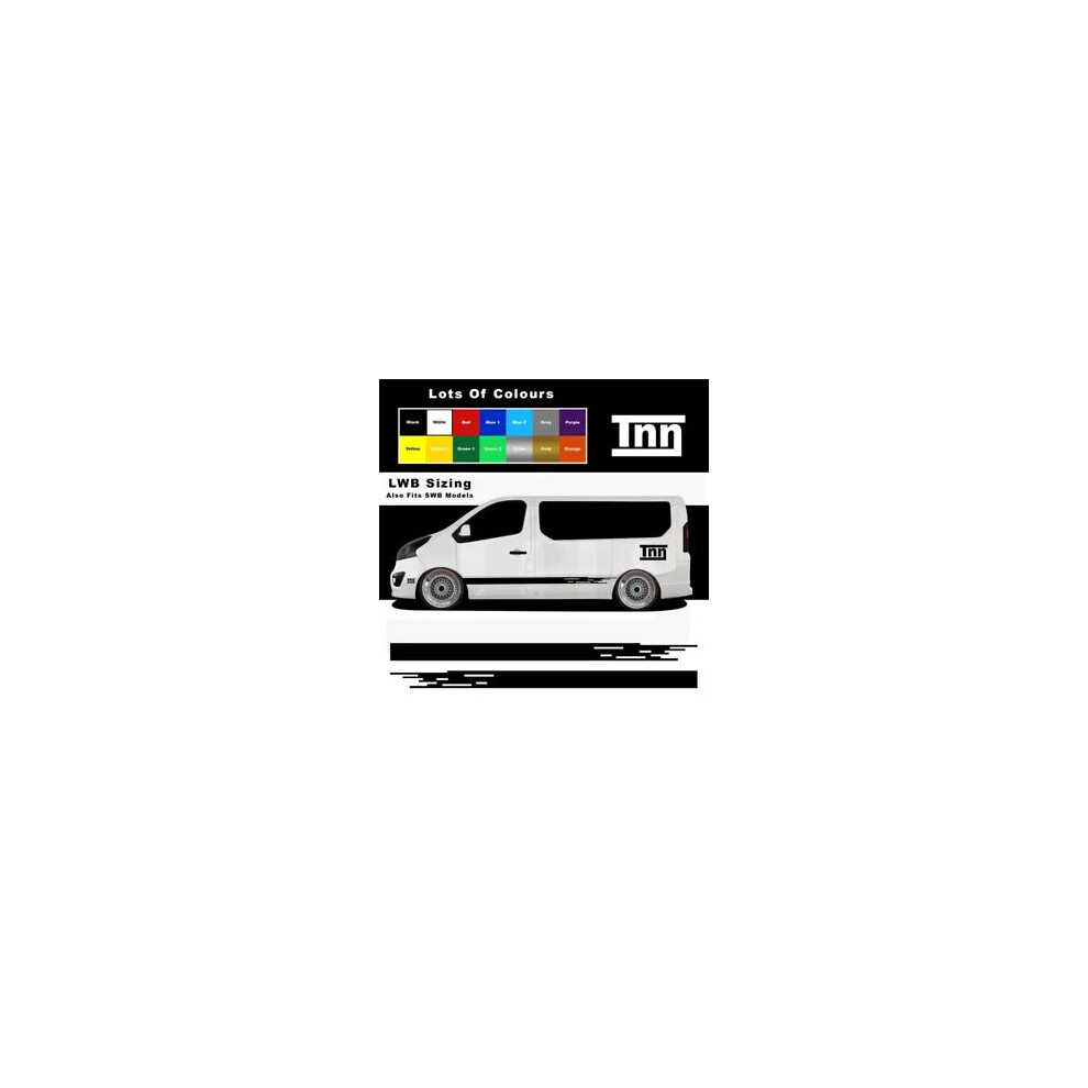 For Vauxhall Vivaro Stickers Side Stripes Motorhome Mk1 Mk2 Mk3 Swb Lwb Limited 8806564843112