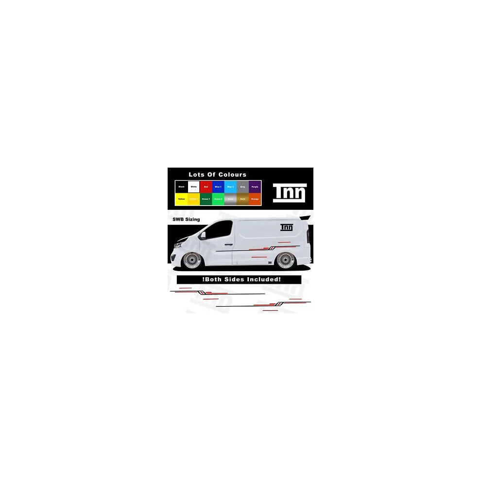 Stickers For Vauxhall Vivaro Swb Van Side Stripe Motorhome Camper Graphics Mk2 8806564843983