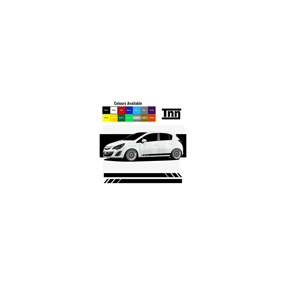 Stickers Stripes Car Decals For Vauxhall Corsa Vxr Sri Sxi Decals Graphics Set 8806564844607