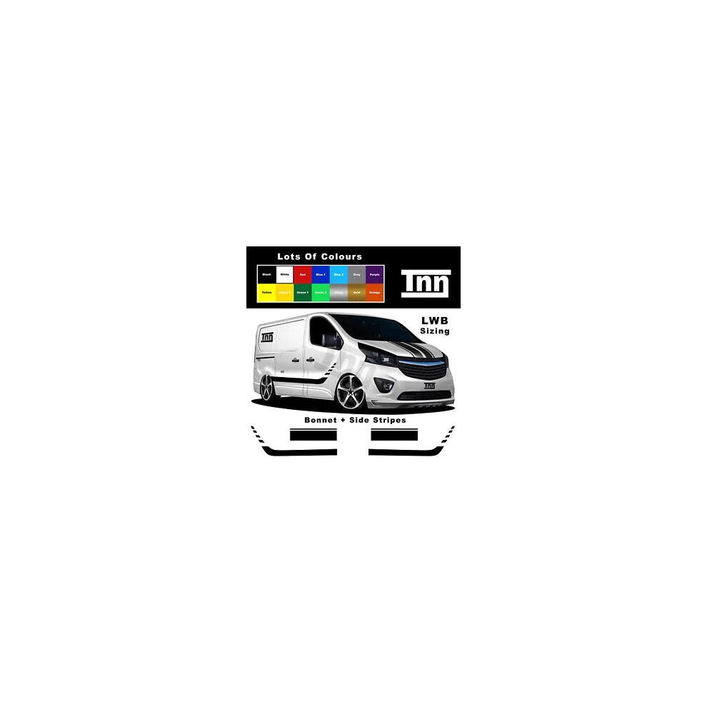To Fit Vauxhall Vivaro Mk2 Lwb Graphics Stickers Decals Stripes Camper Motorhome 8806564841064