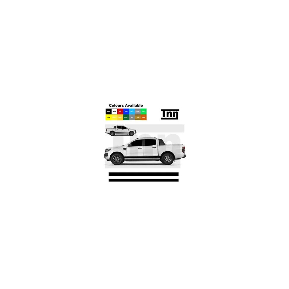 Stickers For Ford Ranger Raptor Side Stripes Sticker Decals 4X4 Off-Road Vinyl 8806564842337