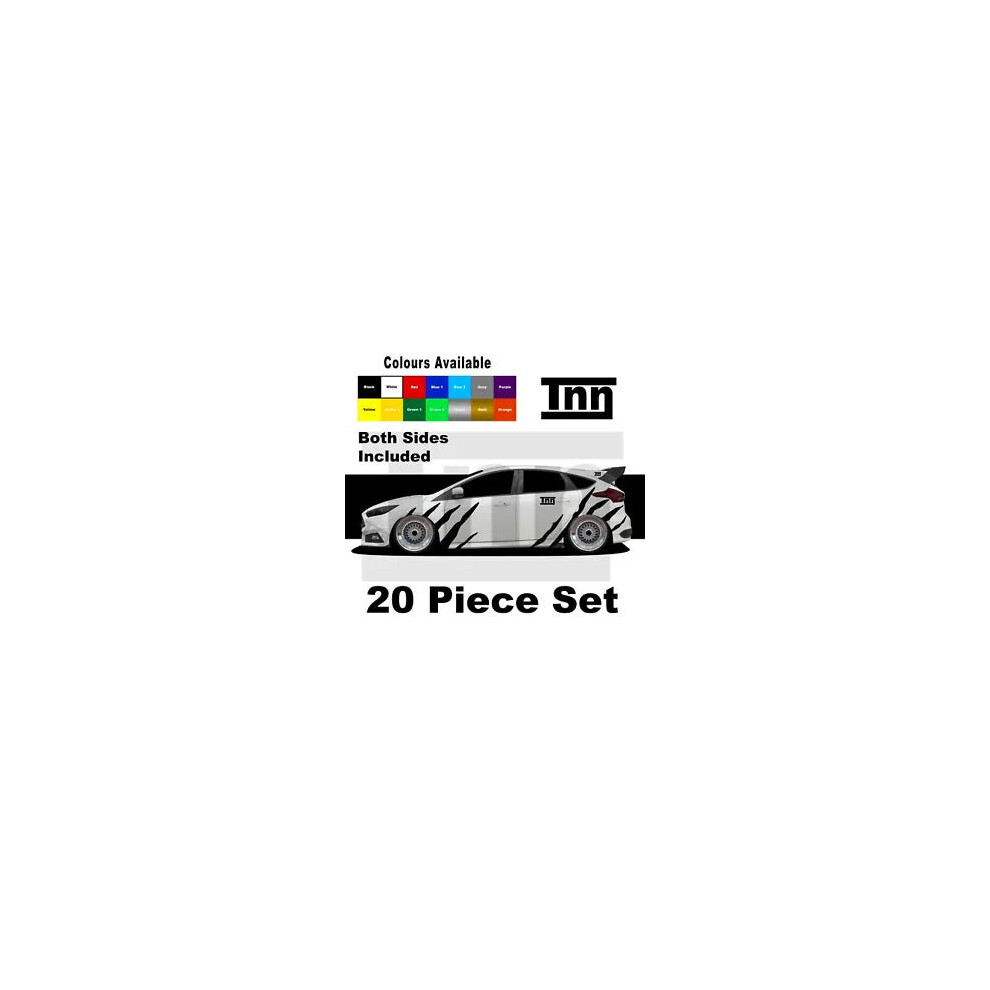 For Ford Focus Fiesta Escort St Rs Tiger Stripes Decals Stickers Vinyls Graphics 8806564840692