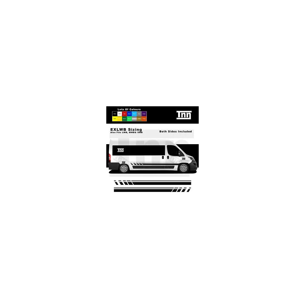 Stickers For Fiat Ducato Exlwb Lwb Mwb Swb Side Graphics Decals Camper Vans Dobl 8806564842825