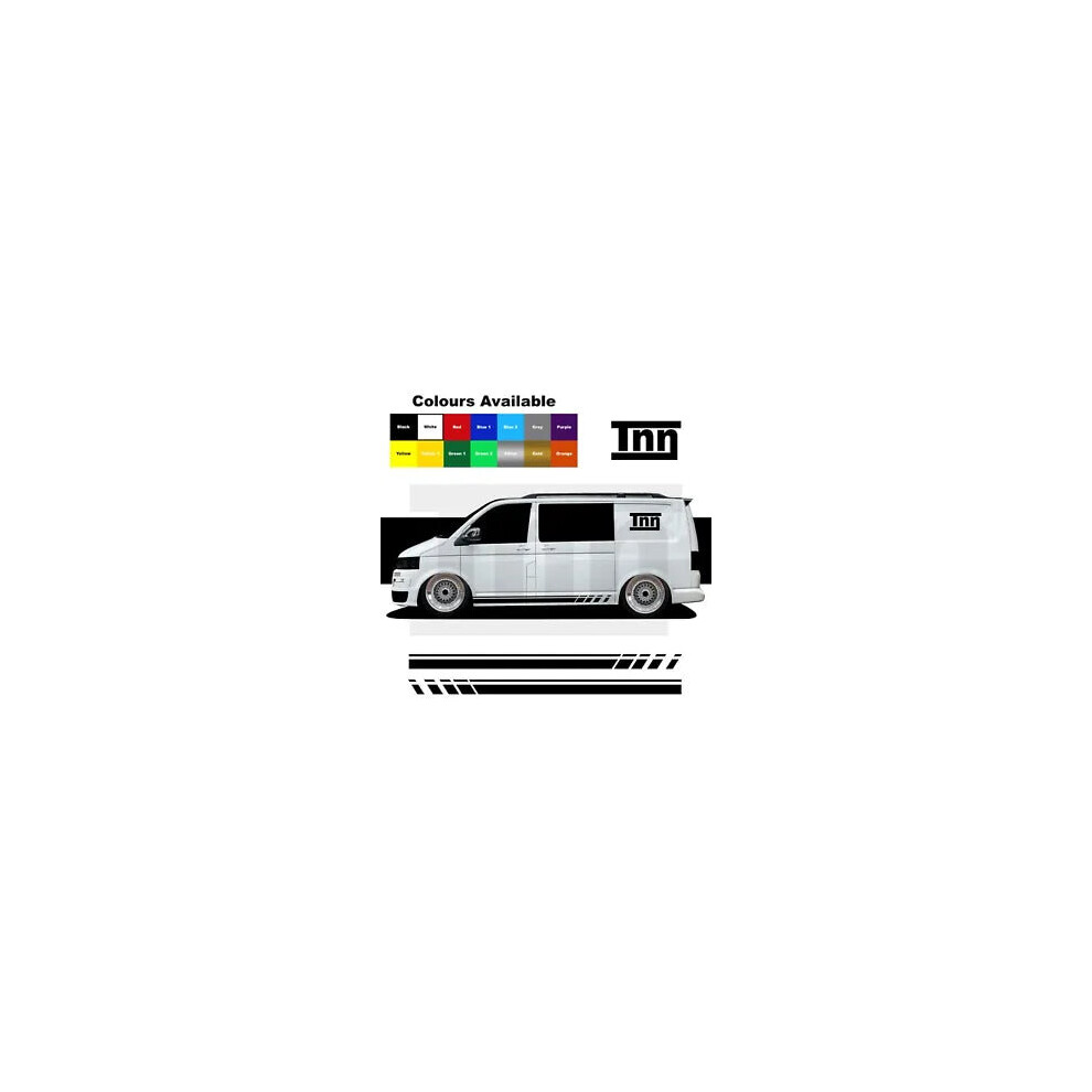 Side Stickers For Vw Volkswagen Transporter T5 T6 T4 Sticker Decal Camper Caddy 8806564843532