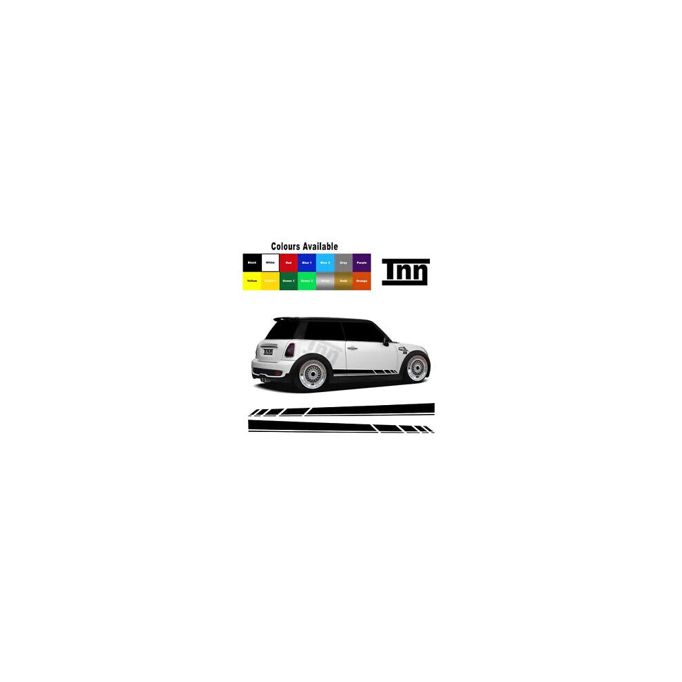 Stickers For Mini Cooper S One Clubman Stickers Side Graphic Stripes Vinyl Decal 8806564843907