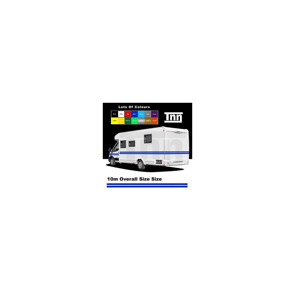 10M Motorhome Vinyl Stripes Graphics Stickers Decals Camper Van Caravan Horsebox 8806564843389