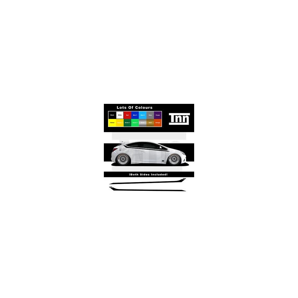 Side Stripe Stickers For Vauxhall Astra Vxr Sxi Sri Gtc Mk6 Graphics Decals Opel 8806564842818