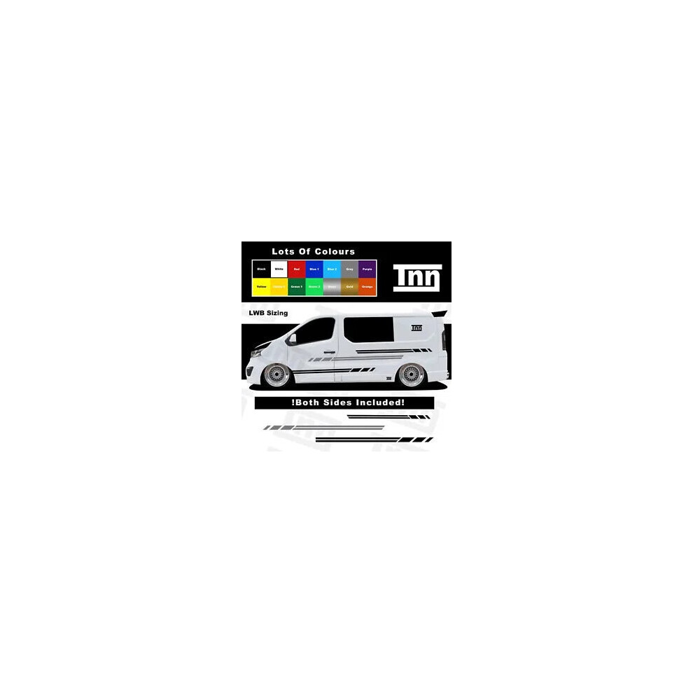 Stickers For Vauxhall Vivaro Side Stripe Camper Motorhome Mk1 Mk2 Lwb Trafic Van 8806564840913