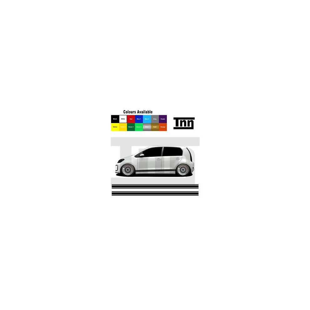 Side Stripes Stickers Decals For Vw Volkswagen Up! Up Skoda Citigo Seat Mii Dub 8806564841330