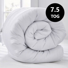 (7.5, Double ) Luxury High Quilted Summer Duvet Soft Breathable White