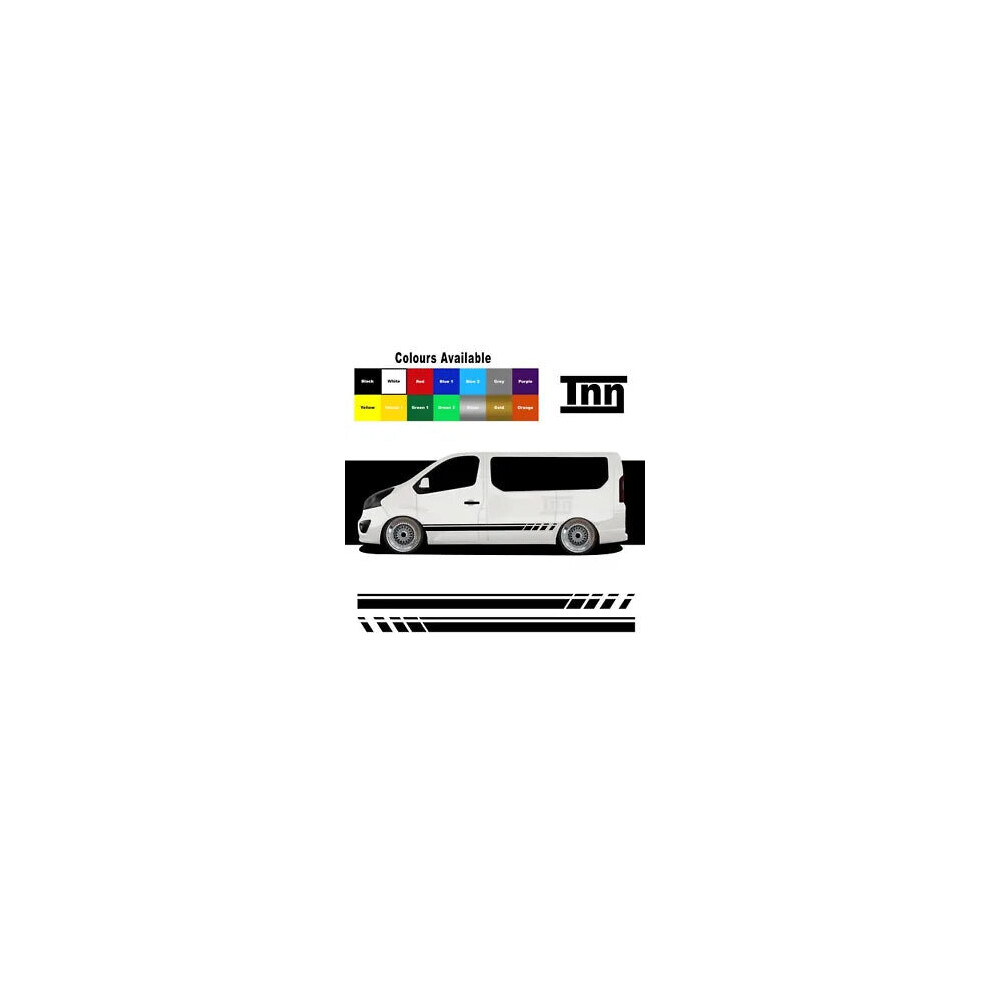 Side Stripe Stickers Decals For Vauxhall Vivaro Camper Motorhome Mk2 Swb 8806564840623