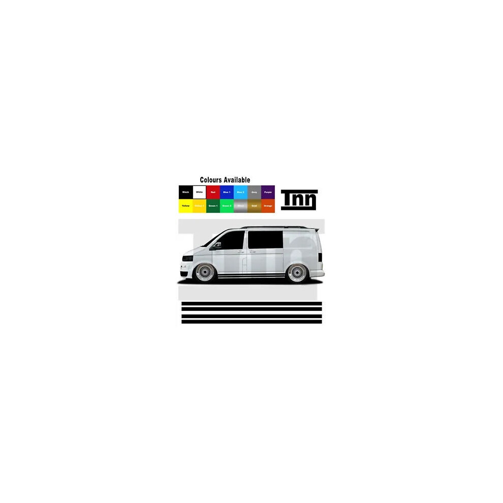 Side Stripe Stickers For Vw Transporter T4 T5 T6 Decal Sticker Vinyl Campervan 8806564842481