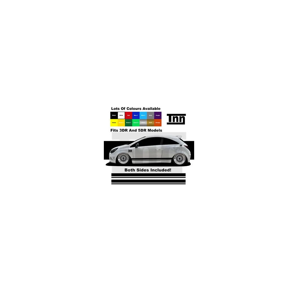 For Vauxhall Corsa Vxr Sri Sxi Stickers Decals Graphics Opel Side Stripe Car 8806564843266