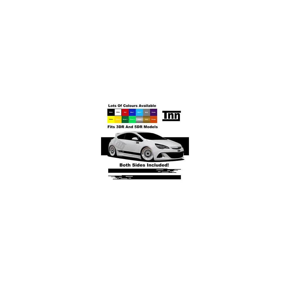 For Vauxhall Astra Stickers Vxr Sxi Sri Graphics Decals Opel Side Corsa Stripe 8806564844027