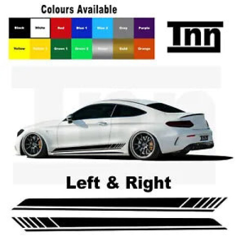 Side Stripe Stickers For Mercedes Benz AMG Edition 1 C63 Coupe Decal ...