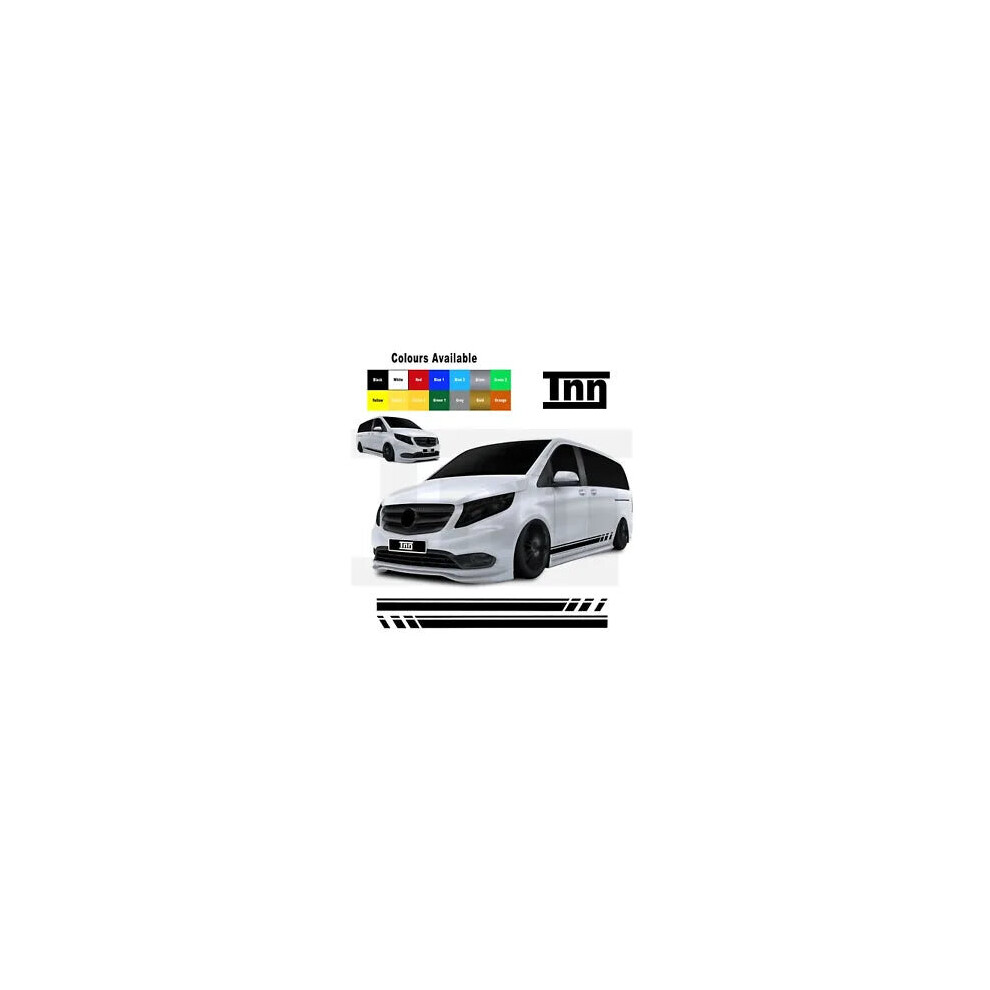 For Mercedes Vito Vito Stickers Racing Side Stripes Vinyls Graphics Decals Merc 8806564843129