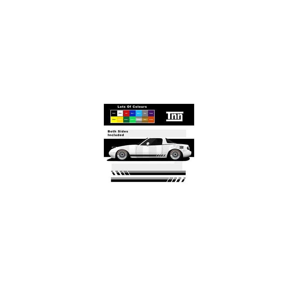 For Mazda Mx5 Stickers Na Nb Nd Nc Mk1 Mk2 Mk3 Mk4 Side Stripes Miata Graphics 8806564841262