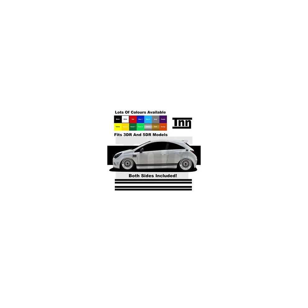 For Vauxhall Corsa Vxr Sri Sxi Stickers Decals Graphics Side Stripe Car Opel 8806564844560