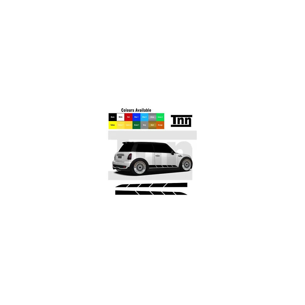 Side Stickers For Mini Cooper S One Side Car Vinyl Stripes Decal Clubman Graphic 8806564842351