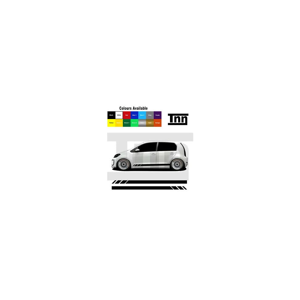 Stickers For Vw Up! Up Skoda Citigo Seat Mii Stripes Decals Vinyl Graphics 3 5Dr 8806564842511