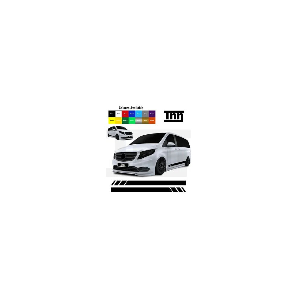 Stickers For Mercedes Vito Side Stripes Vito Racing Vinyl Graphics Decals Merc 8806564841446