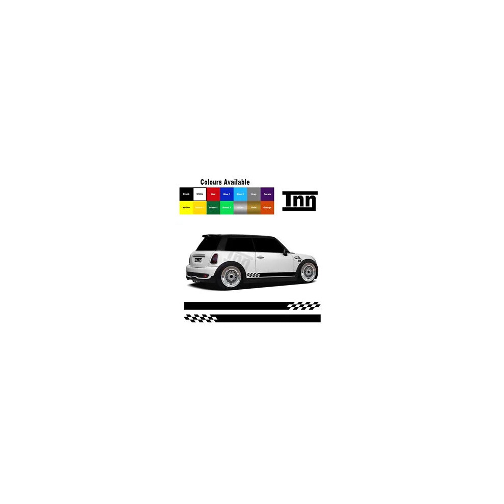 For Mini Cooper S One Clubman Side Stickers Graphics Stripes Vinyl Decals Works 8806564841910