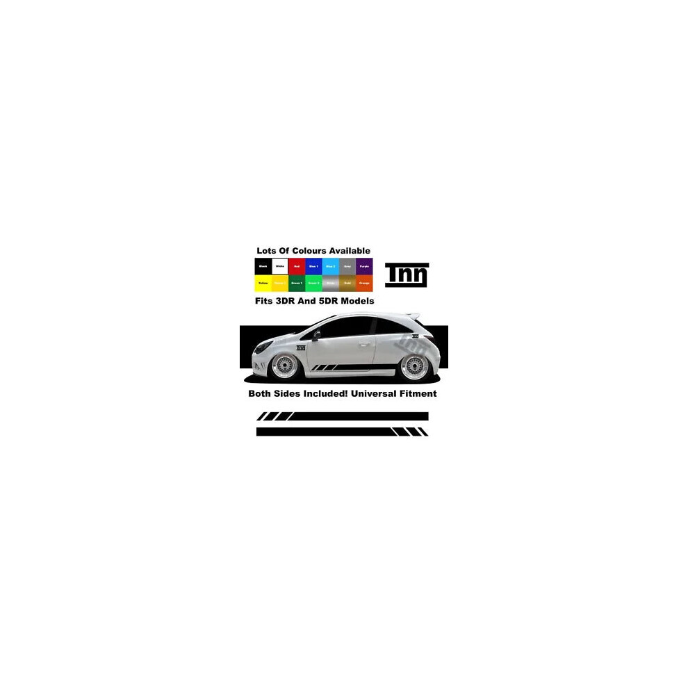 For Vauxhall Corsa Stickers Vxr Sri Sxi Opel Graphics Decals Side Stripes Car 8806564844515