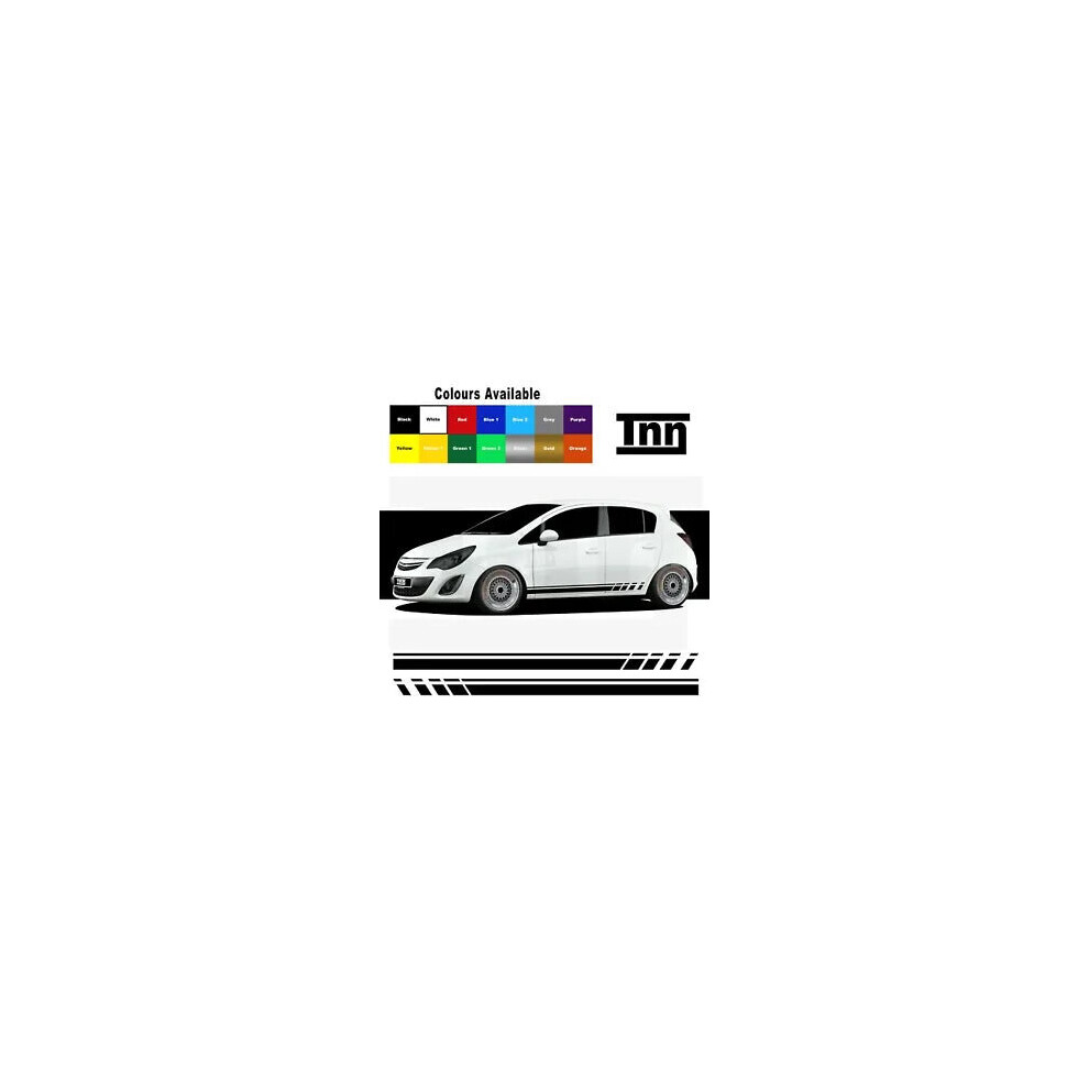Side Stripe Stickers For Vauxhall Corsa Vxr Sri Sxi Decals Graphics Opel Car 8806564841095