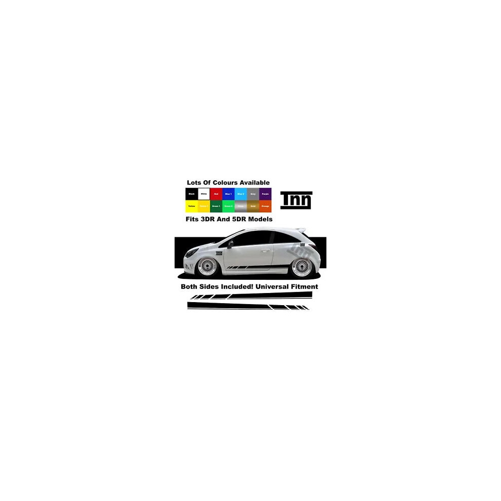 For Vauxhall Corsa Stickers Vxr Sri Sxi Decals Opel Graphics Side Stripes Car 8806564843433