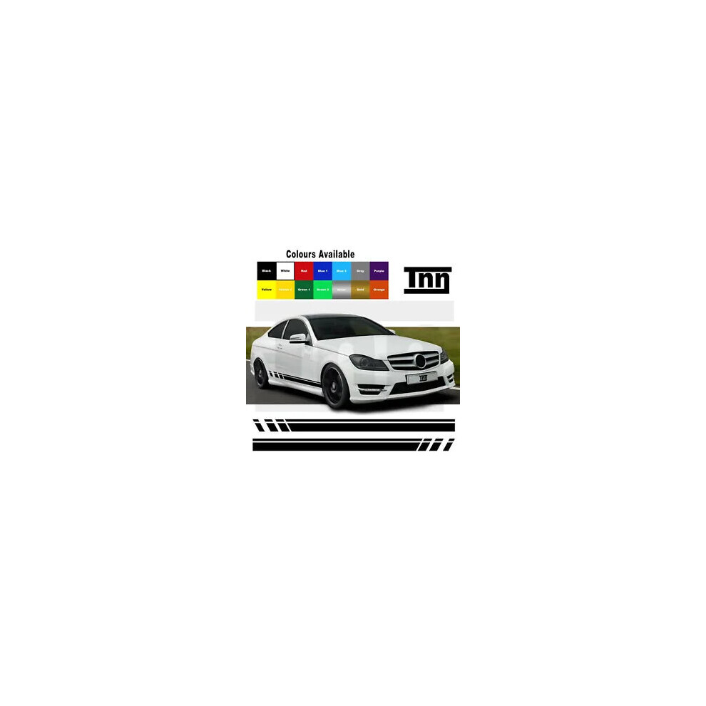 Side Stripe Decals Stickers For Amg Edition C63 507 Mercedes Benz C Class W204 8806564840814