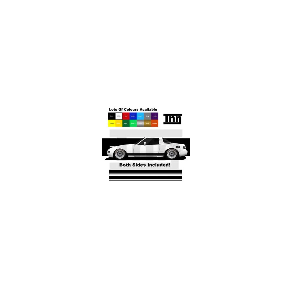 For Mazda Mx5 Stickers Na Nb Nd Nc Mk1 Mk2 Mk3 Mk4 Side Stripes Racing Graphics 8806564841859
